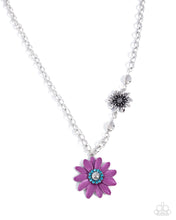 Load image into Gallery viewer, Sporadic Springtime Purple Necklace