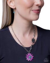 Load image into Gallery viewer, Sporadic Springtime Purple Necklace