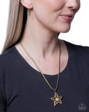 Load image into Gallery viewer, Stellar Simplicity Brass Necklace