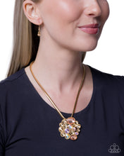 Load image into Gallery viewer, Scattered Staple Gold Necklace