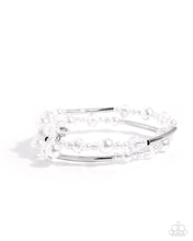 Load image into Gallery viewer, Corporate Collection White Coil Bracelet