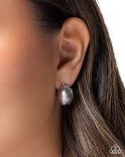 Load image into Gallery viewer, Sleek Silhouette Silver Hoop Earrings