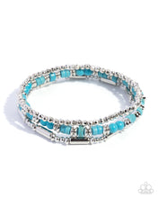 Load image into Gallery viewer, Finishing Fringe Blue Necklace