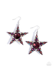 Load image into Gallery viewer, Stellar Score Purple Earrings