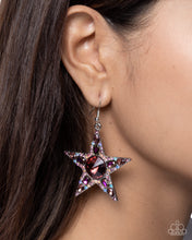 Load image into Gallery viewer, Stellar Score Purple Earrings
