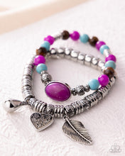 Load image into Gallery viewer, Seasonal Selfie Purple Bracelets