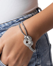 Load image into Gallery viewer, Woven Warrior Silver Bracelet