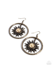 Load image into Gallery viewer, Celestial Chant Brass Earrings