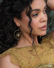 Load image into Gallery viewer, Celestial Chant Brass Earrings