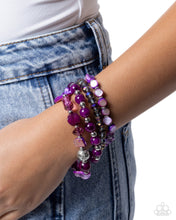 Load image into Gallery viewer, Thriving Tapestry Purple Bracelet