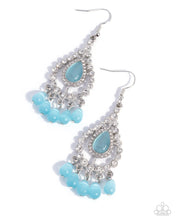 Load image into Gallery viewer, Fantasy Fringe Blue Earrings