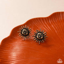 Load image into Gallery viewer, Sensational Sunrise Brass Post Earrings