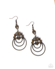 Load image into Gallery viewer, Bold Ballroom Brass Earrings