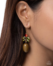 Load image into Gallery viewer, Extending the Olive Branch Green Earrings