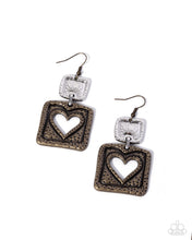 Load image into Gallery viewer, Rustic Reality Brass Earrings