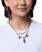 Load image into Gallery viewer, Seashell Sentiment Blue Necklace