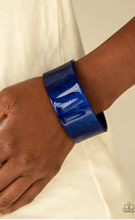 Load image into Gallery viewer, Glaze Over Blue Acrylic Cuff