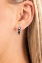 Load image into Gallery viewer, Rugged Rockstar Silver Hoop Earrings