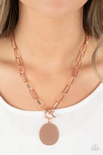 Load image into Gallery viewer, Tag Out Copper Necklace