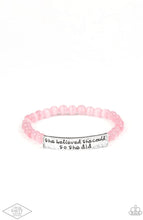 Load image into Gallery viewer, So She Did Pink Bracelet