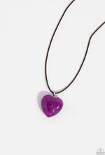 Load image into Gallery viewer, Serene Sweetheart Purple Necklace