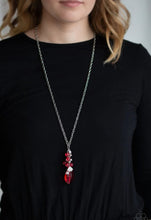 Load image into Gallery viewer, Crystal Cascade Red Necklace