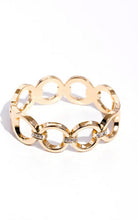 Load image into Gallery viewer, Chic Collection Gold Hinged Bangle