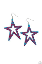 Load image into Gallery viewer, Rockstar Energy Blue Earrings