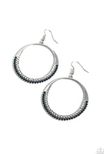 Load image into Gallery viewer, Material Pearl Blue Earrings