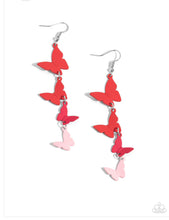 Load image into Gallery viewer, Haphazard Headliner Red Earrings