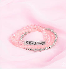 Load image into Gallery viewer, Pray Always Pink Bracelet
