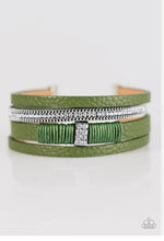 Load image into Gallery viewer, Glamour -azz Green Clasp Wrap