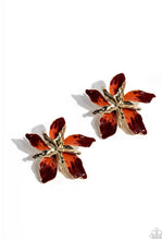 Load image into Gallery viewer, Warped Wallflower Red Earrings
