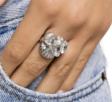 Load image into Gallery viewer, Beachy Bevvy White Skinny Band Ring
