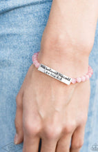 Load image into Gallery viewer, So She Did Pink Bracelet