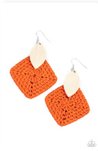 Load image into Gallery viewer, Sabbatical Weave Orange Earrings