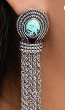 Load image into Gallery viewer, Santa Fe Spell Green Post Earrings