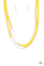 Load image into Gallery viewer, Staycation Status Yellow Necklace