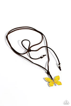 Load image into Gallery viewer, Winged Wanderer Yellow Necklace