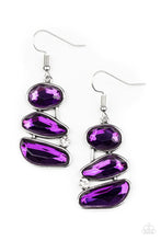 Load image into Gallery viewer, Gem Galaxy Purple Earring