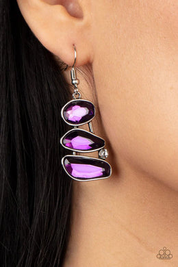 Gem Galaxy Purple Earring