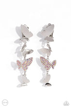 Load image into Gallery viewer, Flying Flashy Pink Clip On Earrings