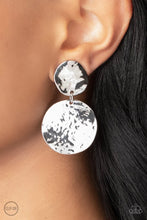 Load image into Gallery viewer, Rush Hour Silver Clip-On Earrings
