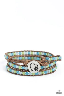 PAW-Sitive Thinking Blue Urban Bracelet