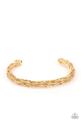 Rally Together Gold Mens Cuff