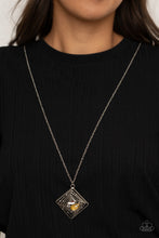 Load image into Gallery viewer, Timelessly Tilted Yellow Necklace