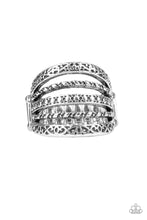 Load image into Gallery viewer, Textile Bliss Silver Ring