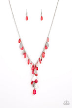 Load image into Gallery viewer, Sailboat Sunsets Red Necklace
