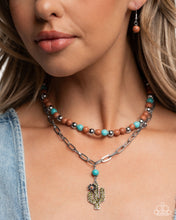 Load image into Gallery viewer, Cactus Cascade Brown Necklace