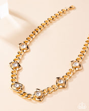 Load image into Gallery viewer, Square Silhouette Gold Necklace